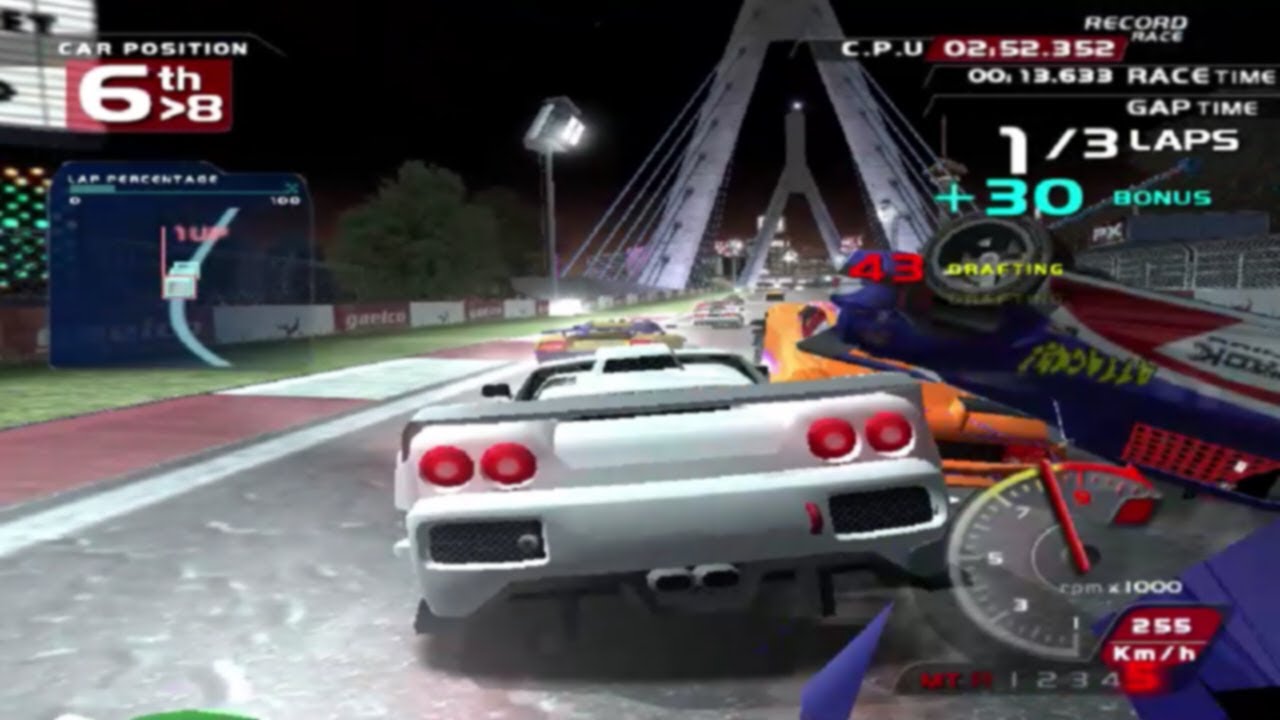 Gaelco Championship Tuning Race - Thunder - Freemont Street - Dry Track Circuit - Full Race