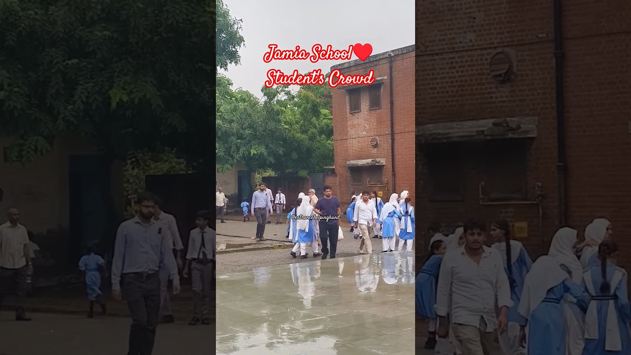 Jamia School Student's Crowd #shorts #jmi #shortvideo #jamia #jamiaschool #jamiamilliaislamia #viral