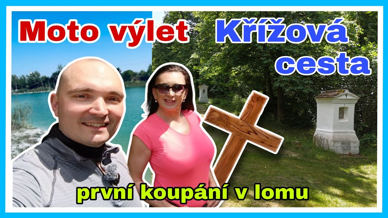 Moto výlet ke Křížové cestě + koupání v tajemném lomu Kaolinka! 🏍️🔥