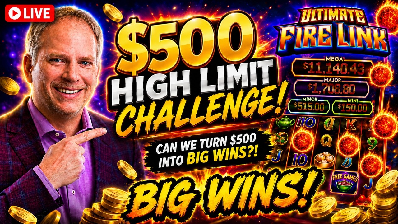 🔴 LIVE SLOTS: $500 HIGH LIMIT CHALLENGE &ndash; ULTIMATE FIRE LINK!