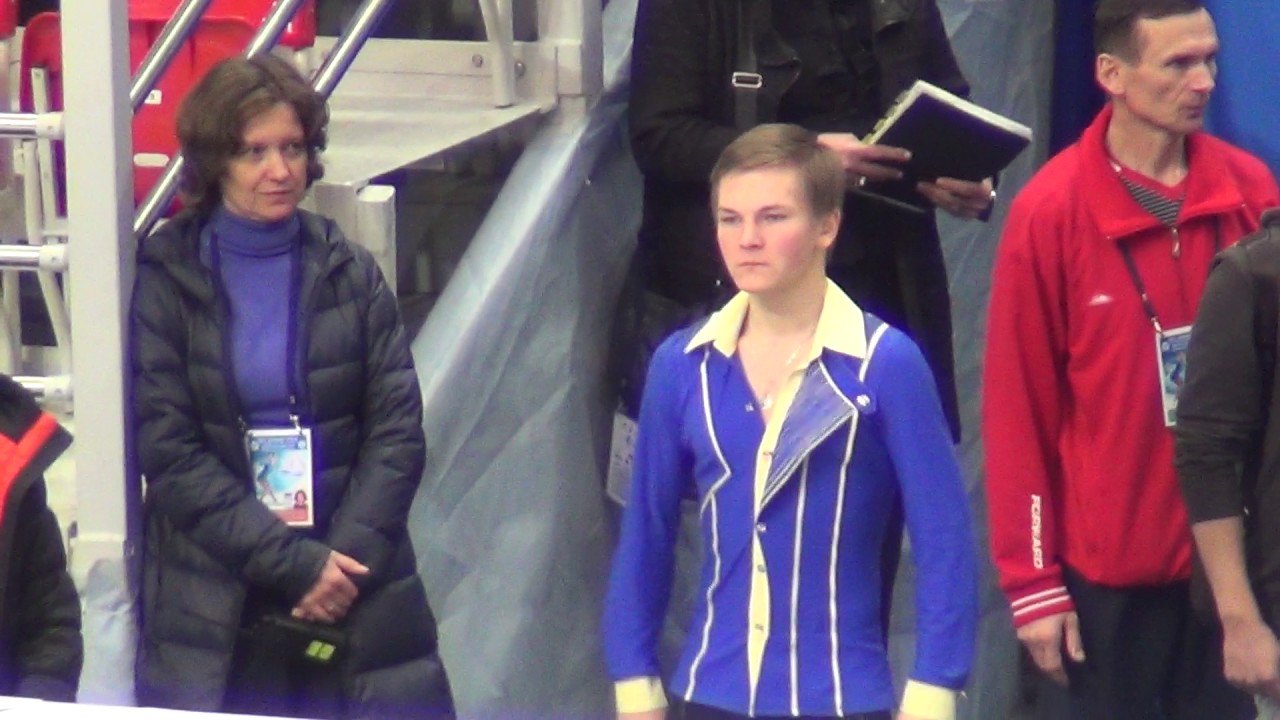 Mikhail KOLYADA готовится к прокату. ISU Grand Prix Rostelecom Cup 2016.