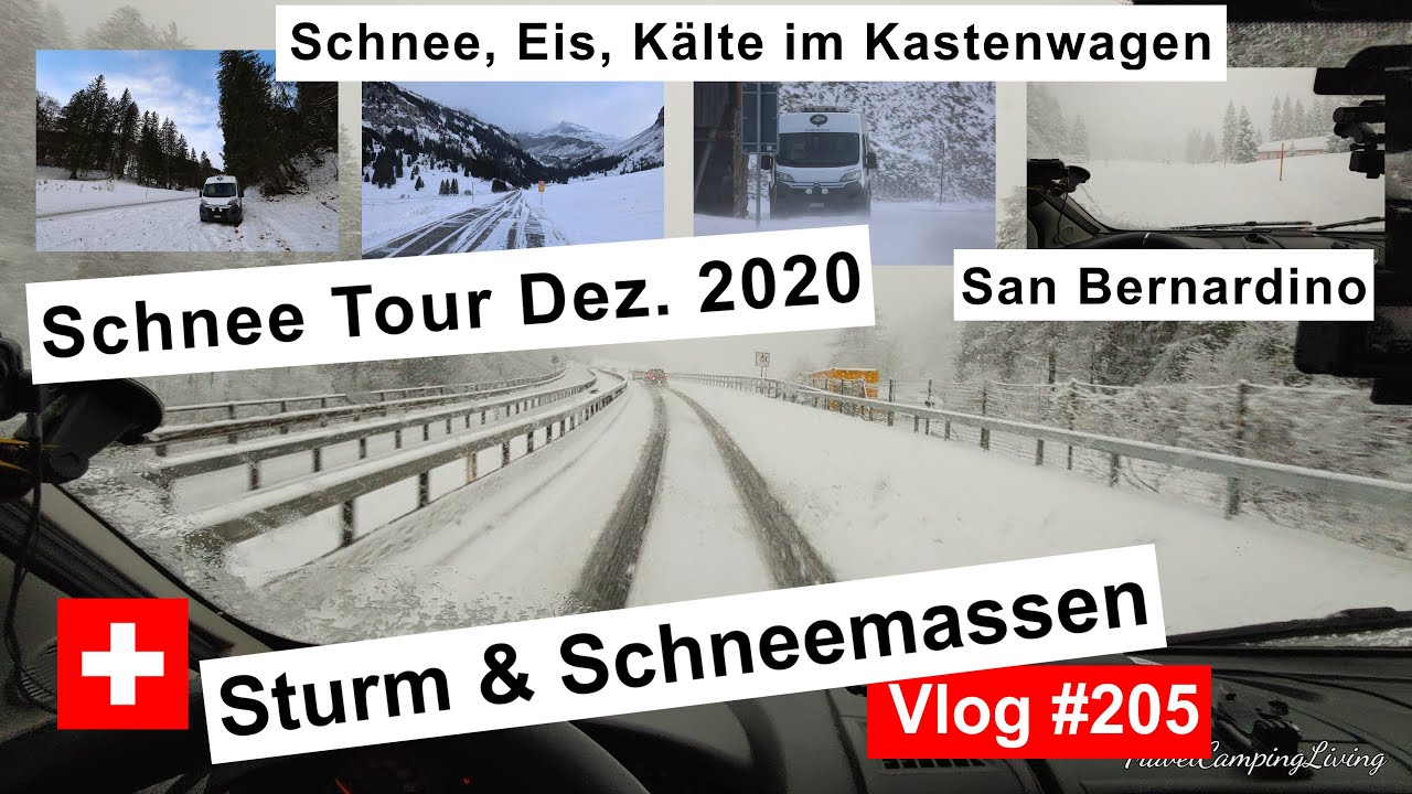 #205  Schweiz | Flucht vom Urnerboden | Verschneite Anfahrt & Schneemassen in San Bernardino | 4K