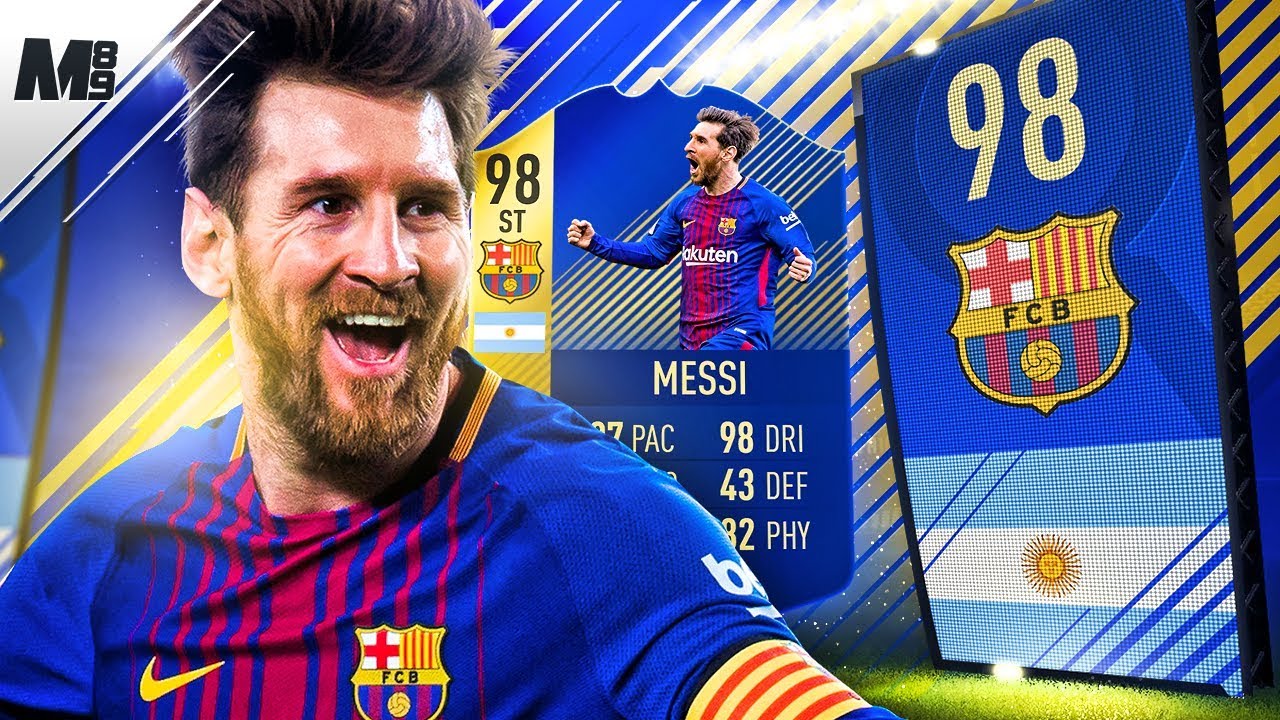 FIFA 18 TOTS MESSI REVIEW | 98 TOTS ST MESSI PLAYER REVIEW | FIFA 18 ULTIMATE TEAM