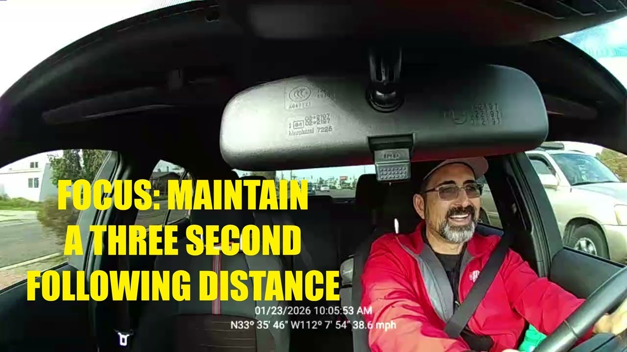 Commute 1 23 26 FOCUS:MAINTAINING A 3 SECOND FOLLOWING DISTANCE