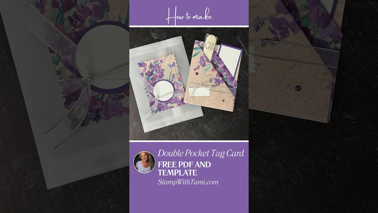 Double Pocket Fold Card Tutorial#cardmaking #shorts #cardcreations #diy