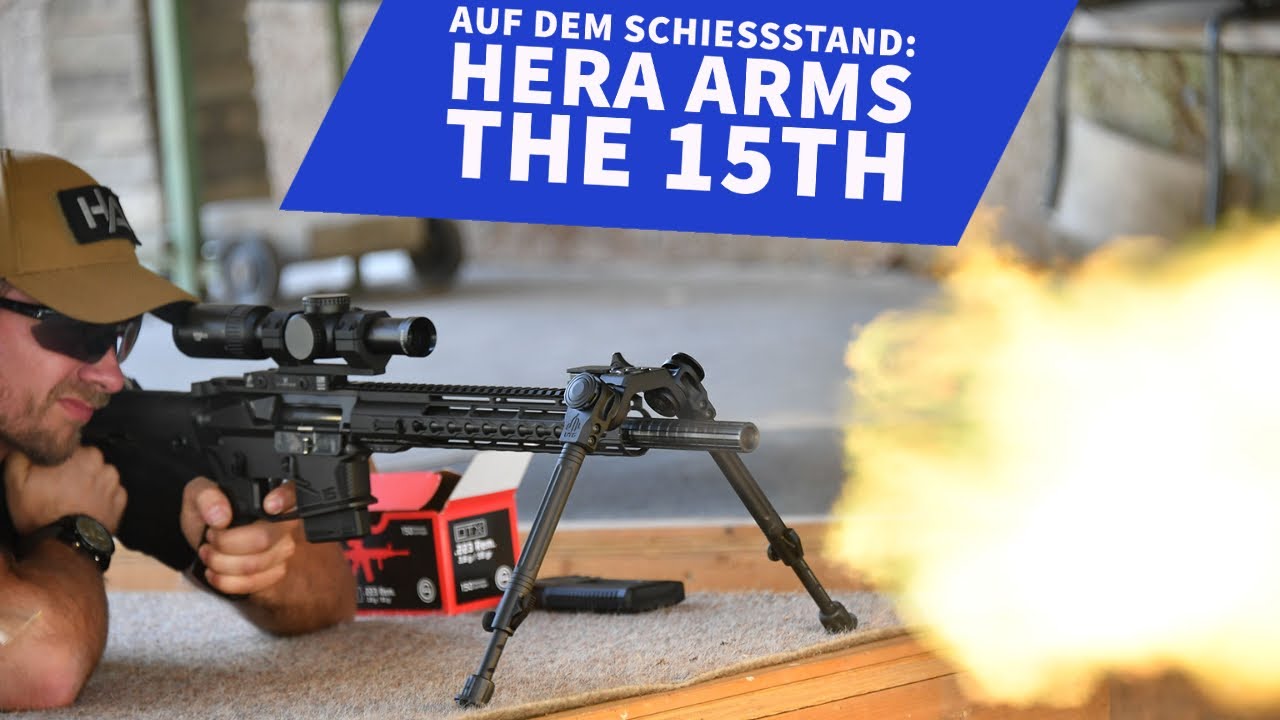 Mit dem HERA Arms THE 15th in .223 Remington auf dem Schießstand