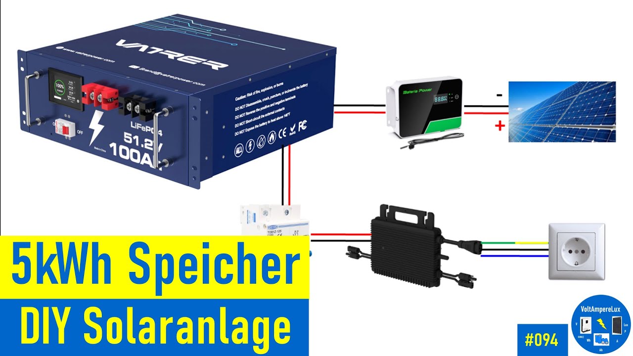 #094 - Test und DIY Anwendungsbeispiele für Vatrer Power 51.2V 100Ah Server Rack LiFePO4 Batterie