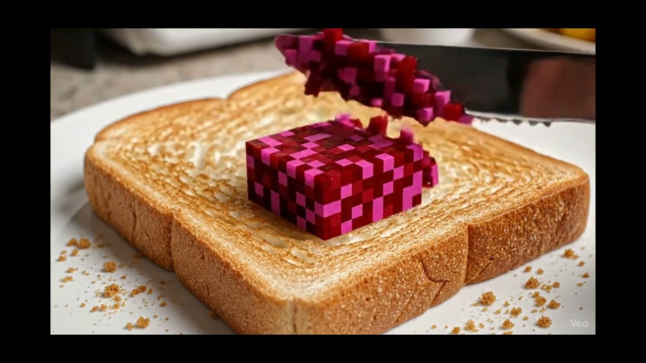 Most Satisfying AI Video Ever? 🍰✨ Google Veo Slicing & Food ASMR