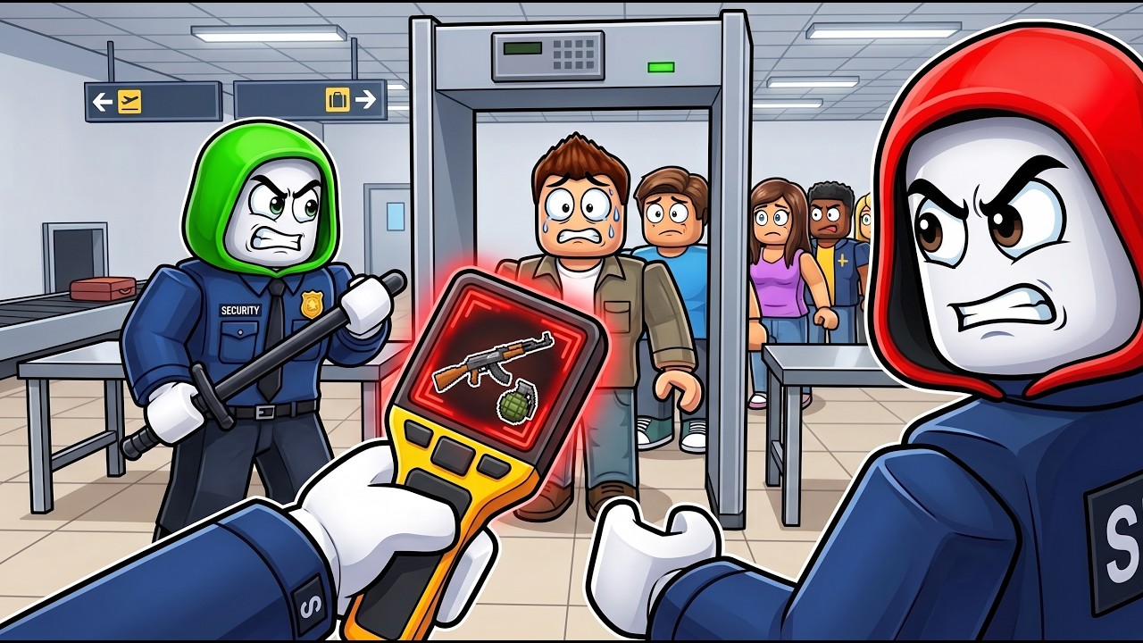 JJ & Mikey Secure the Airport! (Roblox)