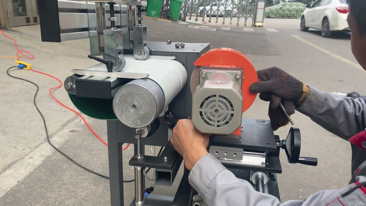 Small pvc conveyor belt v guide profile welding skiving grinding machine