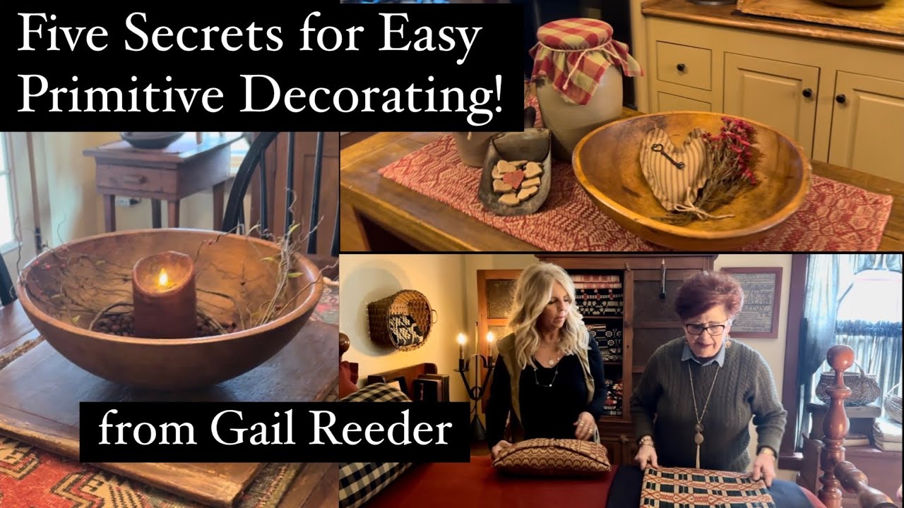 Five Secrets for Easy Primitive Decorating & Grubby Candle DIY