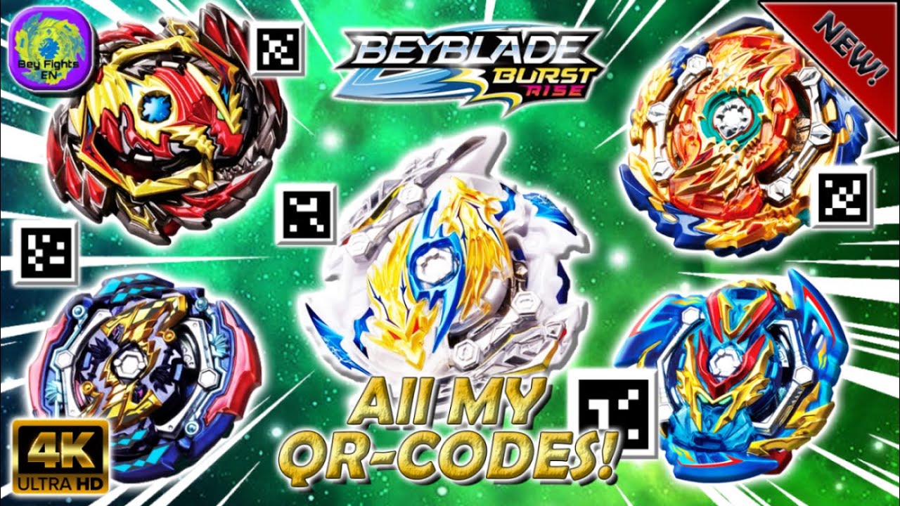 All My Beyblades QR-CODES - Beyblade Burst Rise