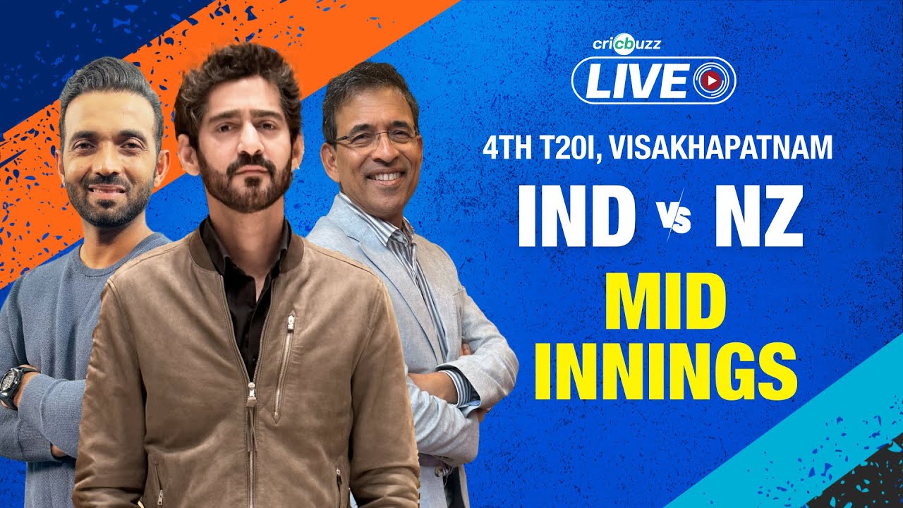 Cricbuzz Live: Seifert, Conway & Mitchell power New Zealand to 215/7 vs India | 4th T20I