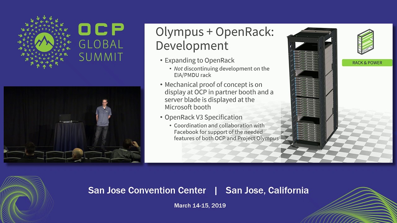 OCPSummit19 - EW:Rack & Power - Project Olympus and Open Rack Converges