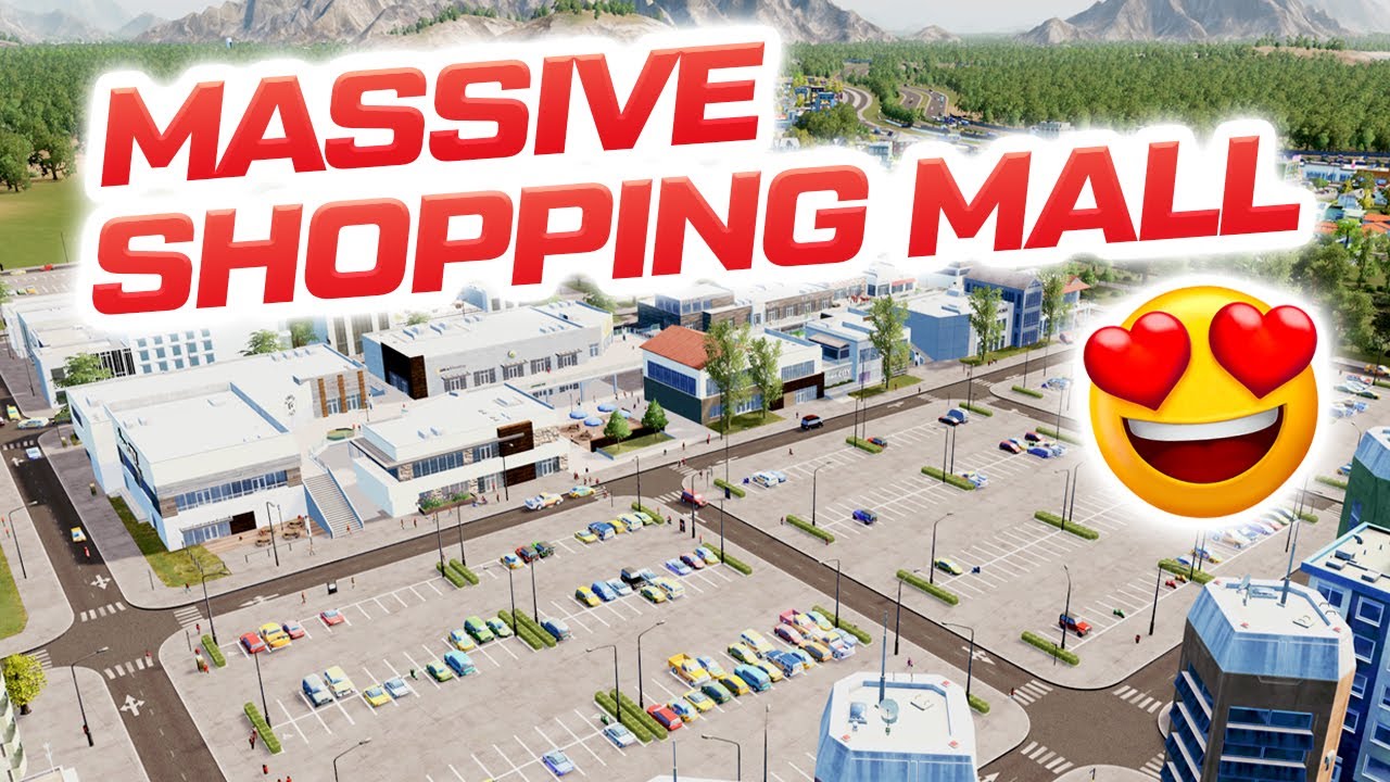 Building a MODERN Shopping District in Cities Skylines | Island Nation 10