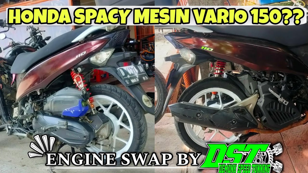 PROJECT SWAP ENGINE HONDA SPACY MESIN VARIO 150🔥