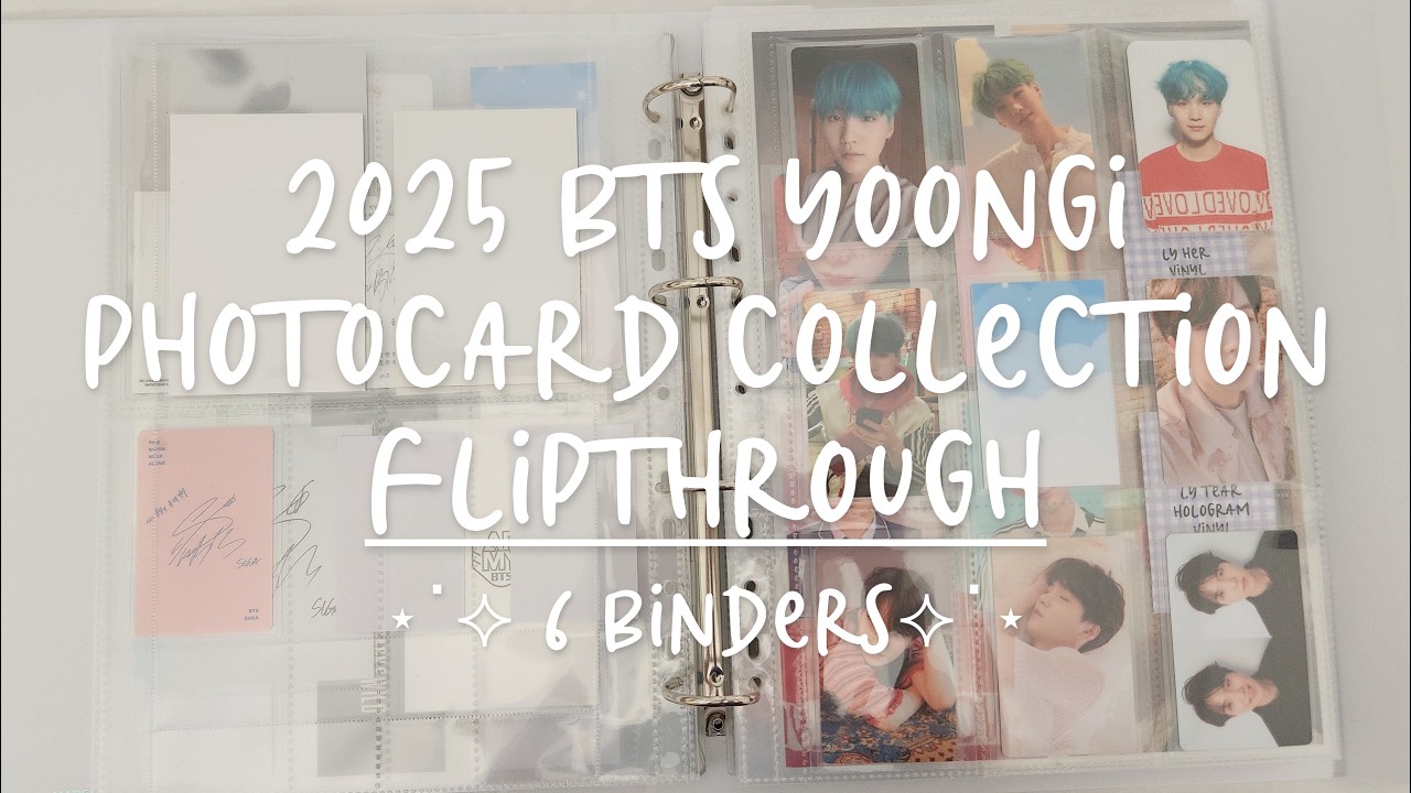 2025 bts yoongi photocard collection binder tour