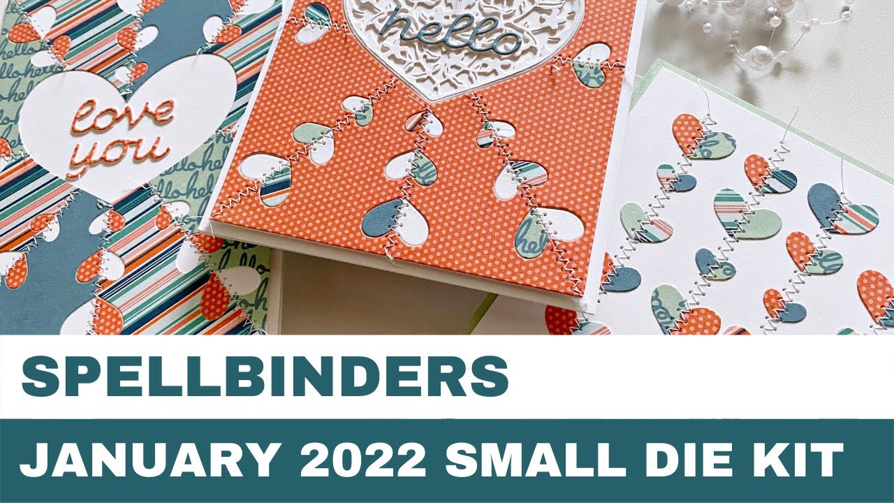#107 Spellbinders, январь 2022, набор для маленьких кубиков — вдохновение для карт