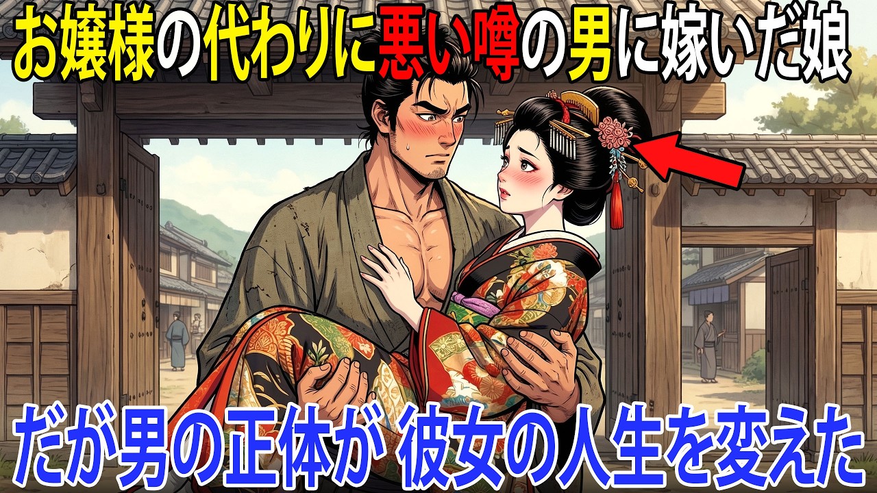 病弱なお嬢様の代わりに、ひどい噂の男に嫁いだ下女…だが、その男の本当の身分が、彼女に夢のような人生をもたらした  野談  伝説  昔話  説話  民話