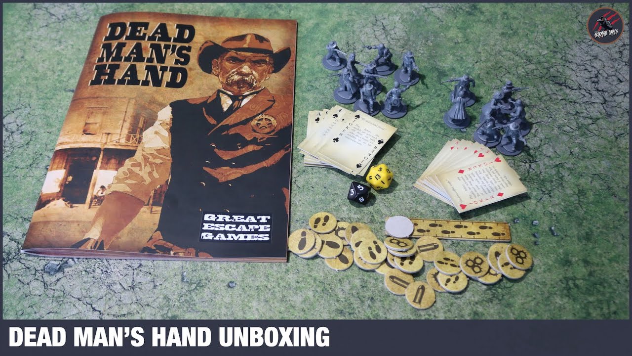 Обзор распаковки Dead Man's Hand — стартовый набор для 2 игроков от Great Escape Games