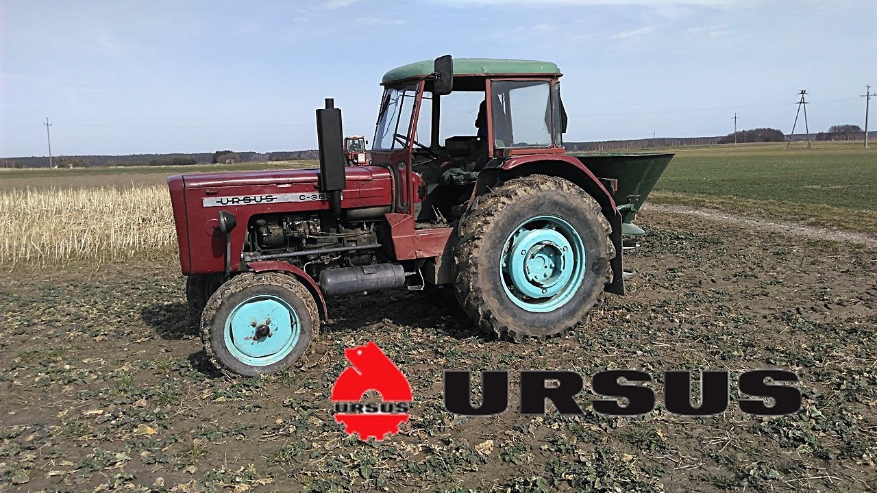 Wiosenny Siew Nawozów WIOSNA'18 Ursus C-355, Lejek