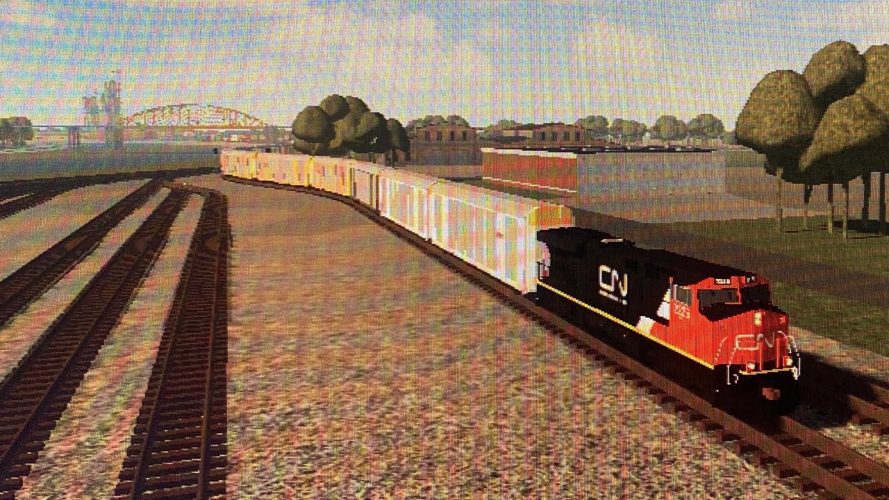 CN 2225 leads CPKC rack & stack train in #southlinedistrict 