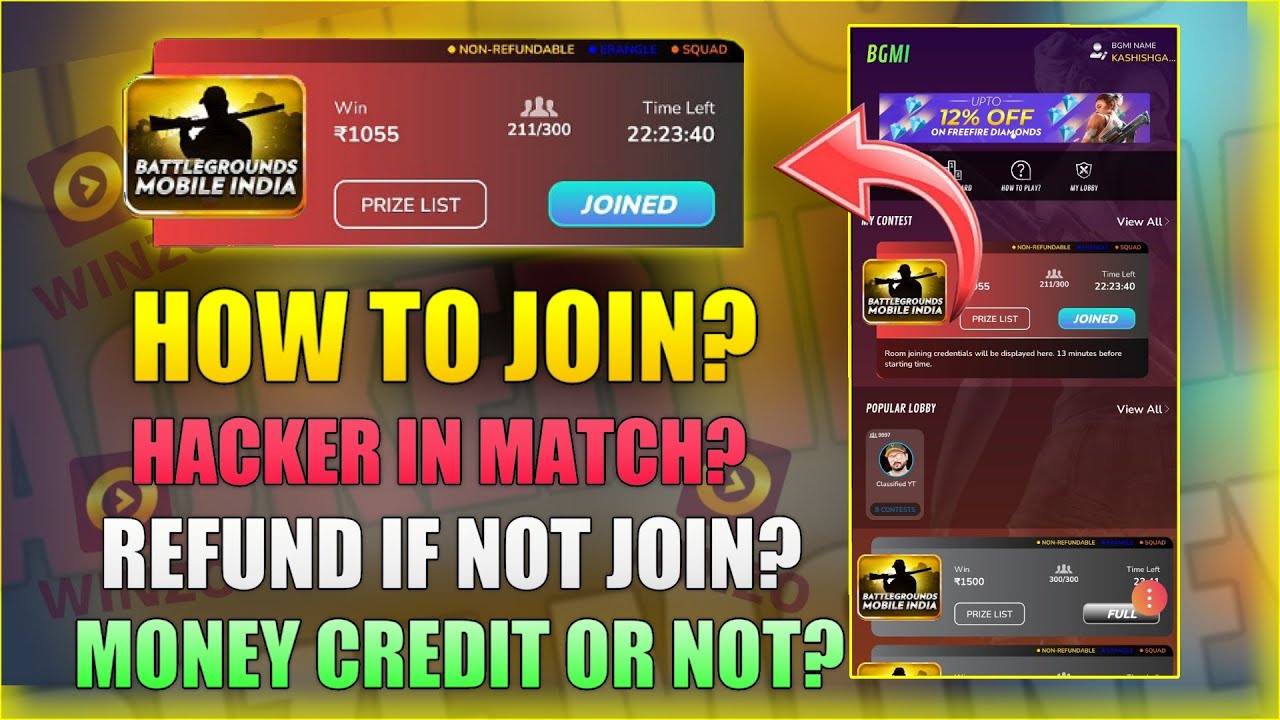 Winzo App Se Paise Kaise Kamaye | Bgmi Khel Kar Paise Kaise Kamaye Winzo Bgmi Tournament Kaise Khele