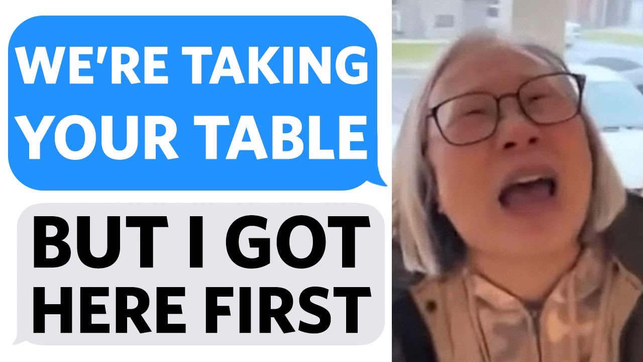 Two Karen's try and STEAL MY TABLE at a coffee shop... DEMANDING that THEY DESERVE IT MORE