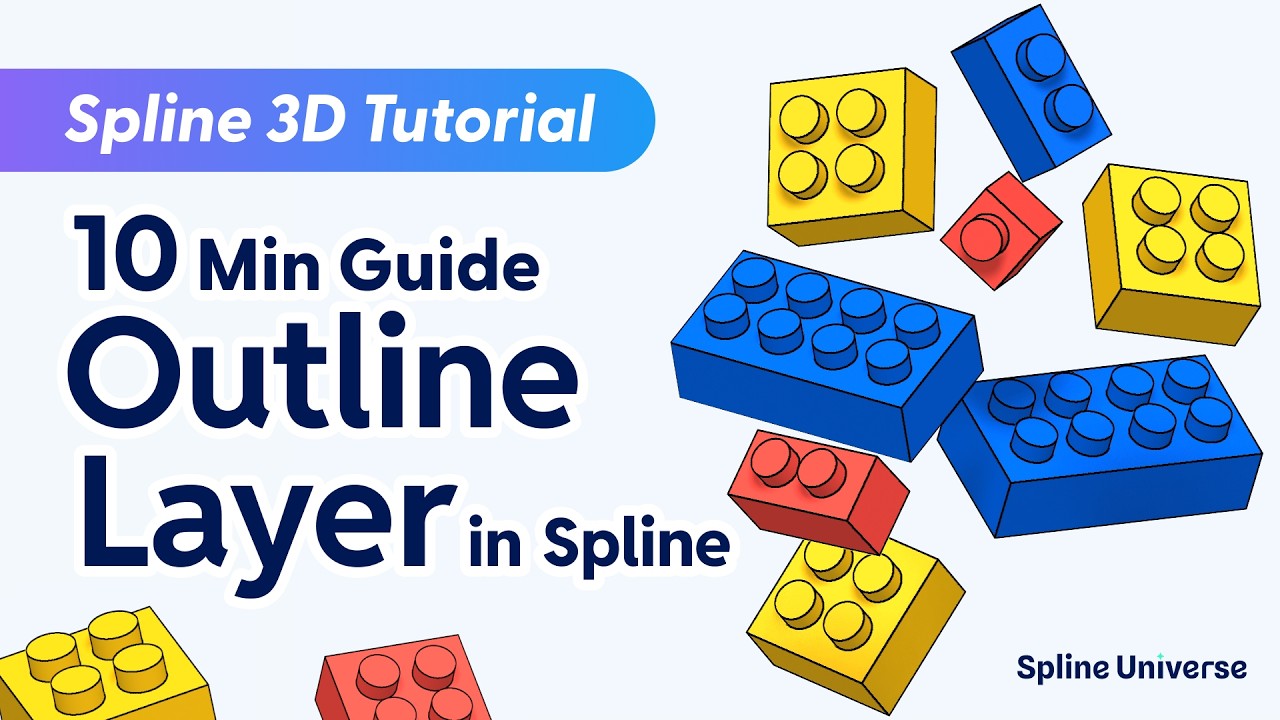 How to Use Outline Layer in Spline 3D | 10 Minutes Tutorial
