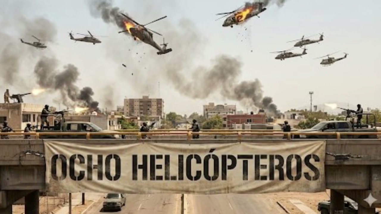 OCHO HELICOPTEROS