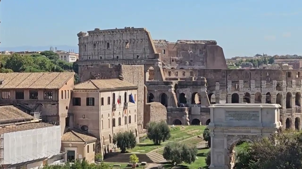 Rzym - Forum Romanum, Fontanna di Trevi, schody Hiszpańskie, Panteon, Plac Wenecki. Wrzesień 2025. 