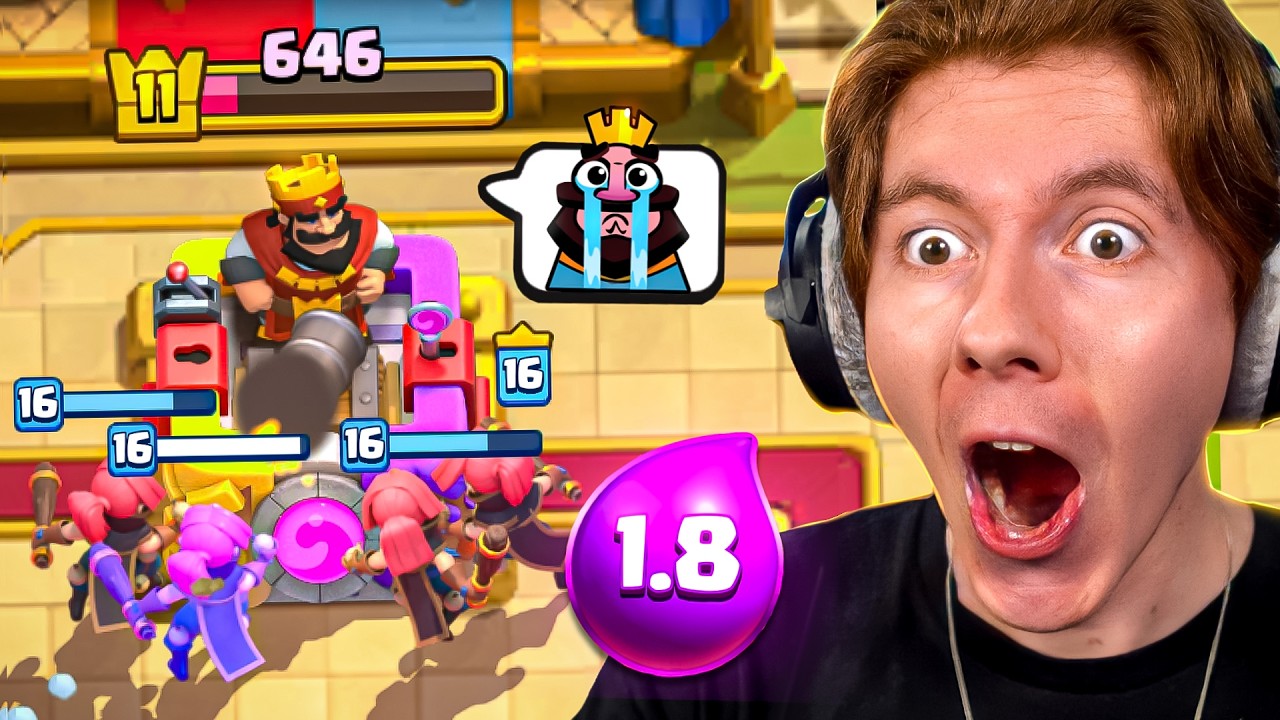 Je TROLL avec un deck CHEFFE DES VOLEUSES à 1.8 élixir !!!