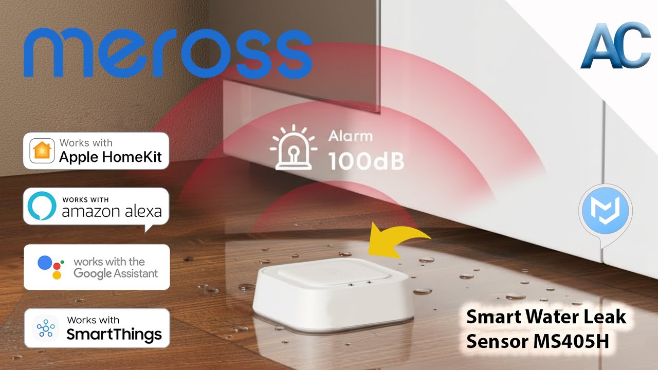 Meross Smart Water Leak Sensor MS405 | Nuova versione 2025!