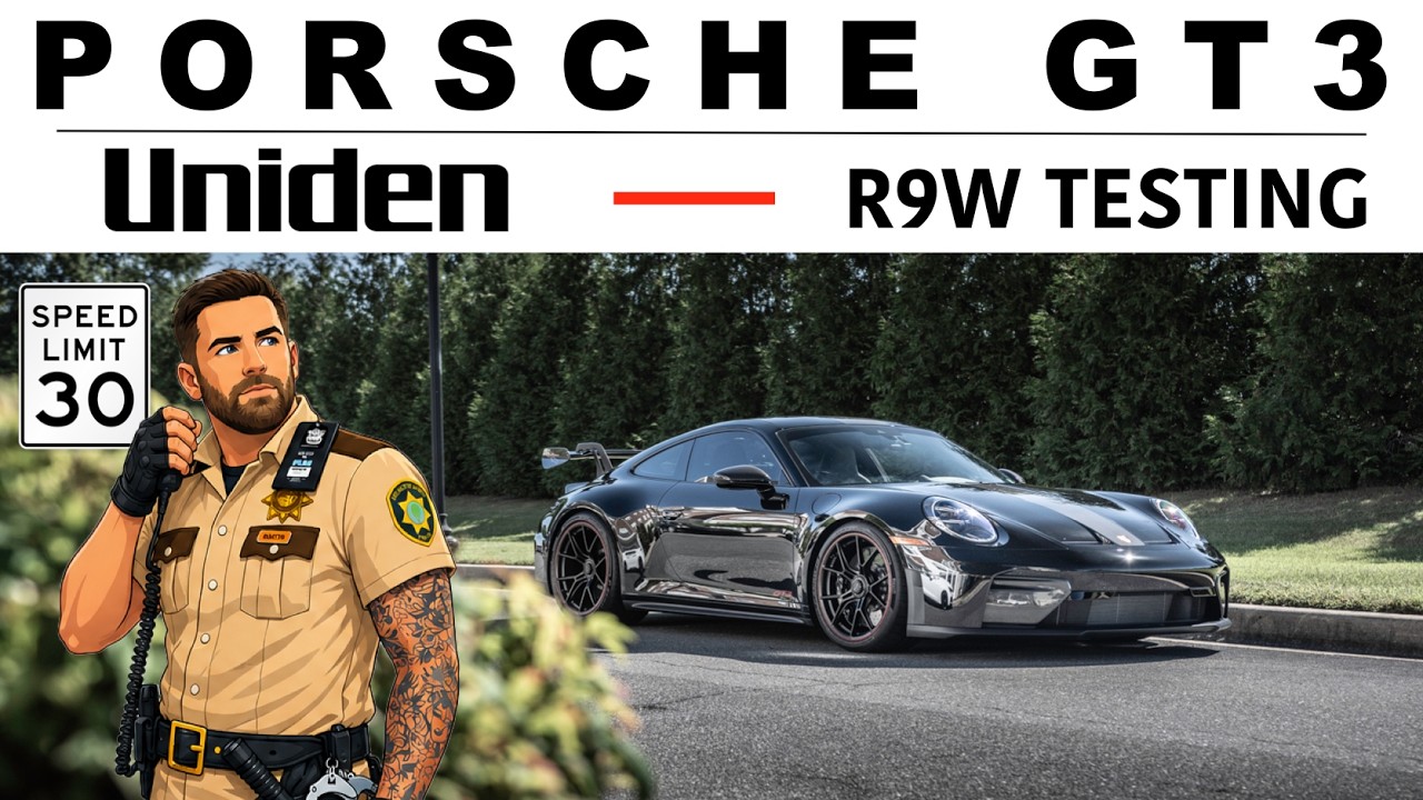 Testing A Uniden R9W Stealth Radar & Laser Defense in a Porsche GT3