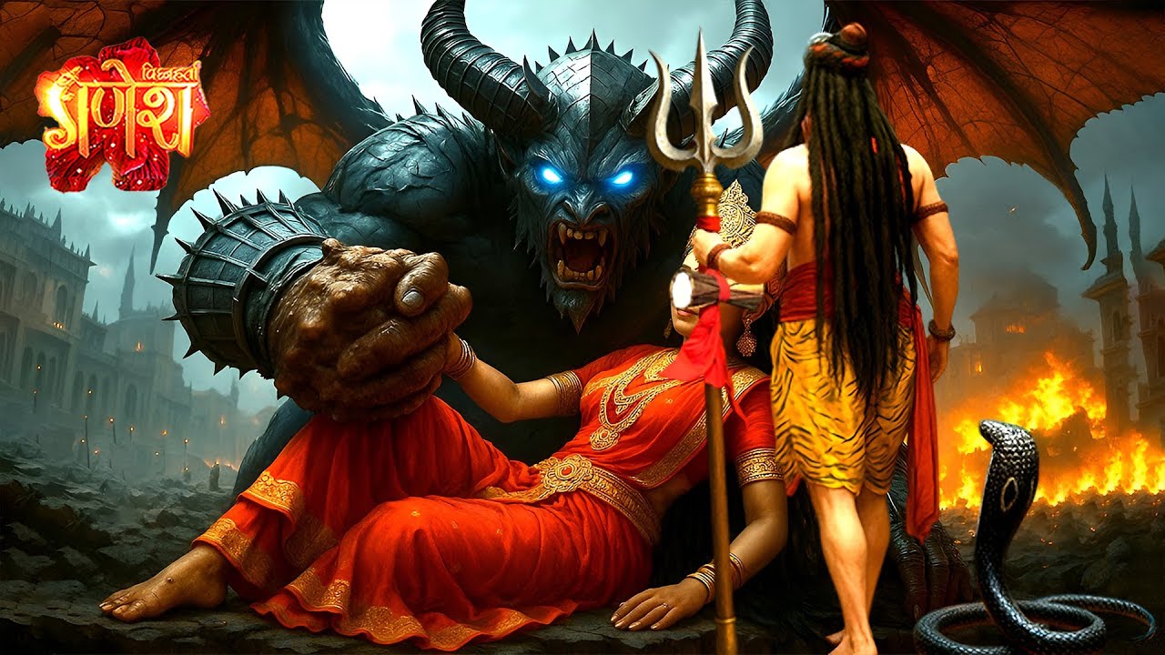 जब माँ पार्वती का अपहरण कर रहे असुर से हुआ भोलेनाथ का सामना | Vignaharta Ganesh