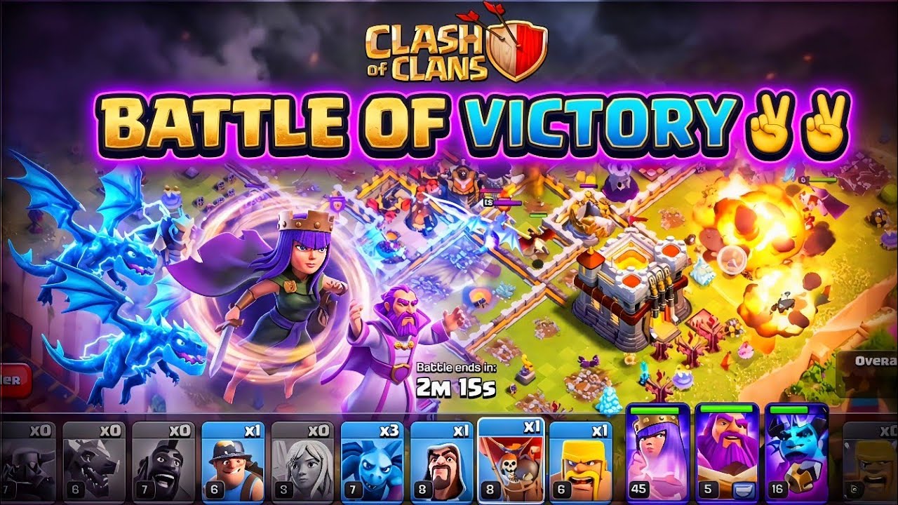 Battle of Victory✌️✌️Clash of Clans Gameplay😱🔥#clashofclans #coc #rohitgamer 