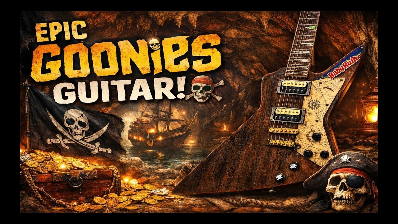 Goonies Tribute Custom Guitar Build 🏴‍☠️