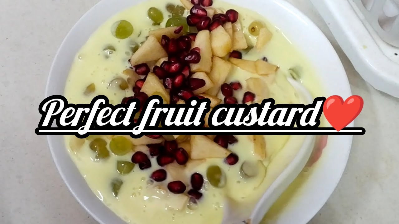 Sirf 3 Minute Me Creamy Fruit Custard 😍 | Easy Dessert Recipe