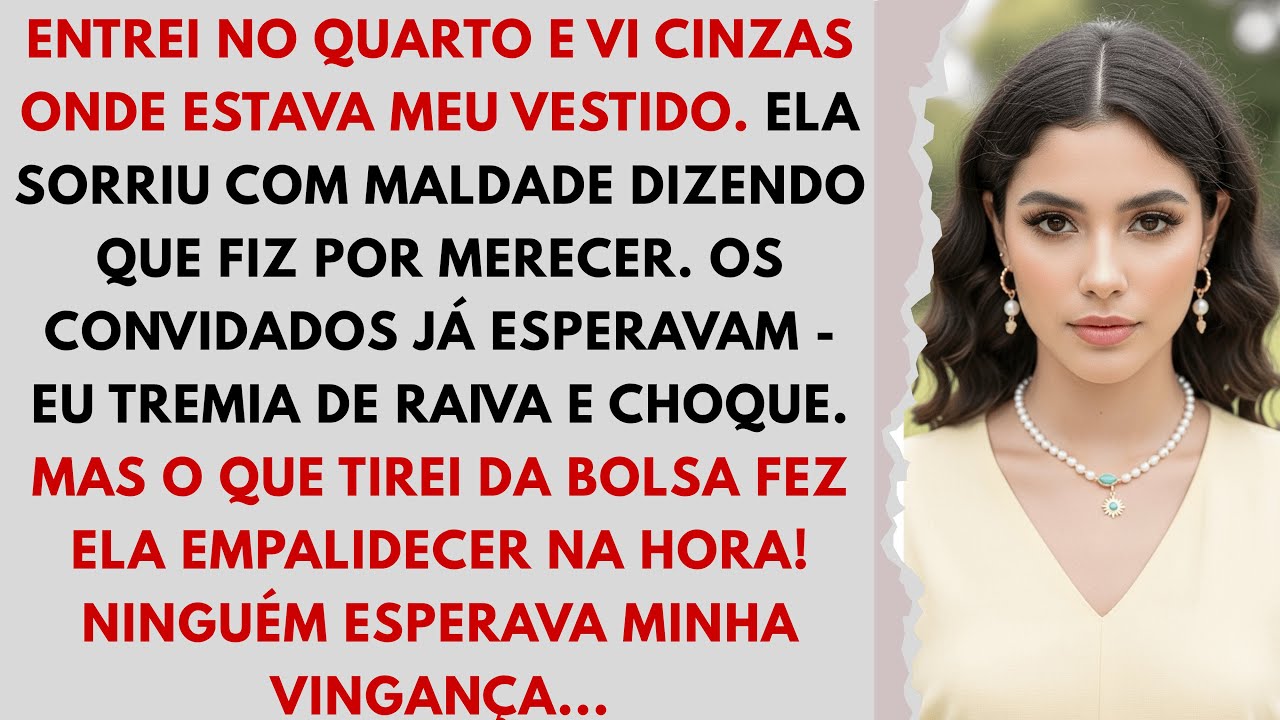 Minha sogra queimou meu vestido de noiva 1 hora antes do casamento - então mostrei o que...