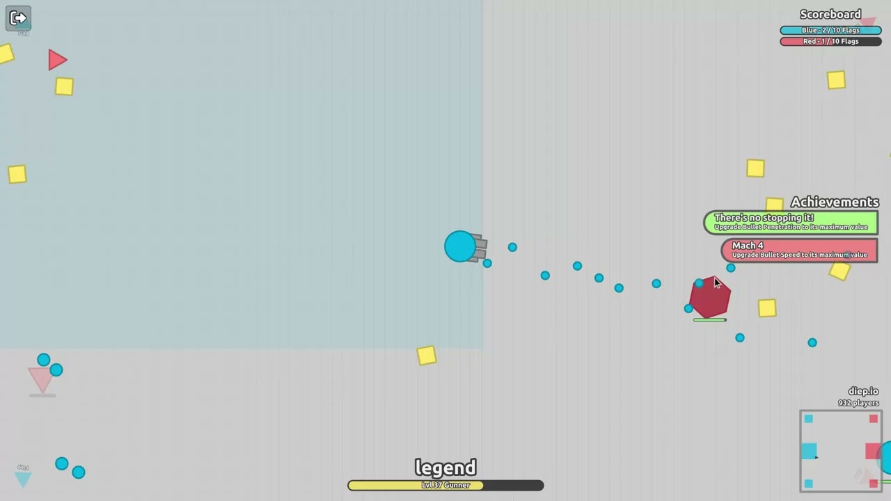 playing diep.io catch the flag