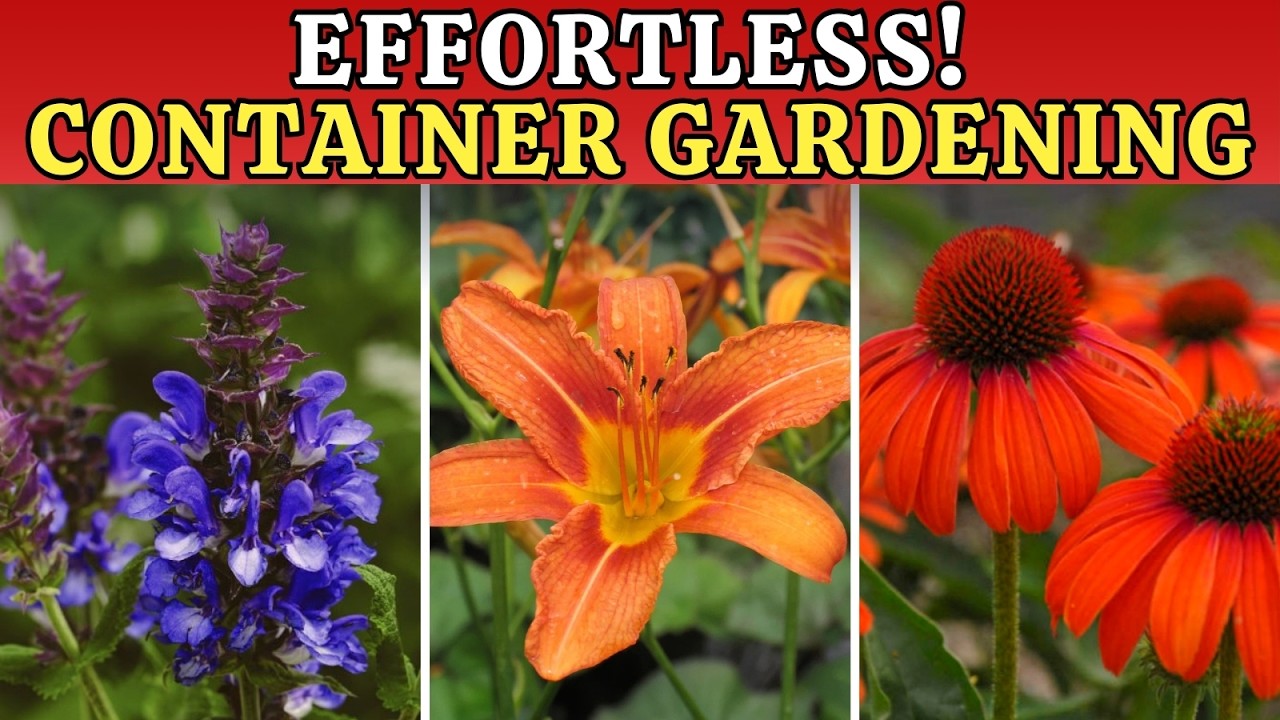 Effortless Container Gardening: 15 Tough Perennials That Thrive in Pots With Almost No Care