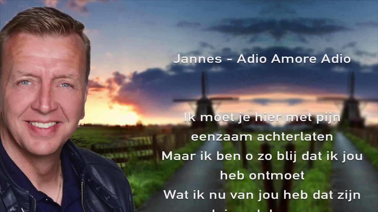 Jannes -  Adio Amore Adio (Lyrics Video)
