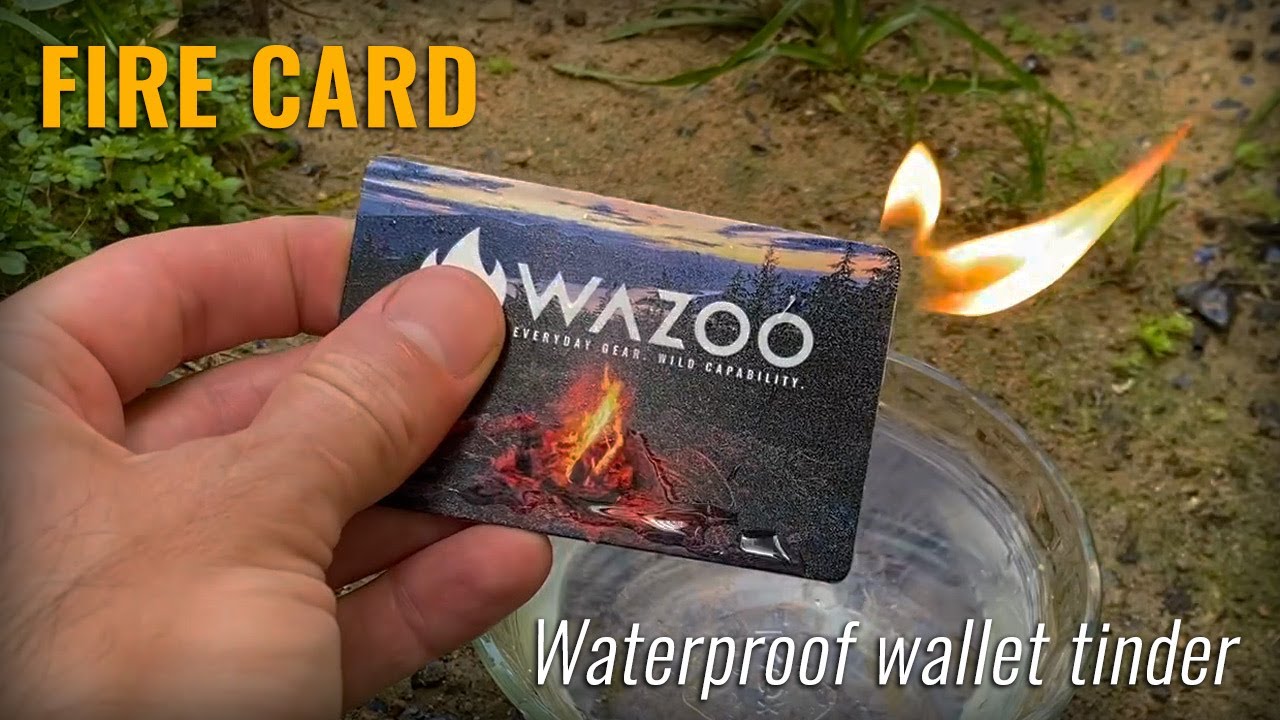 Firecard&trade; - Wazoo's waterproof wallet tinder