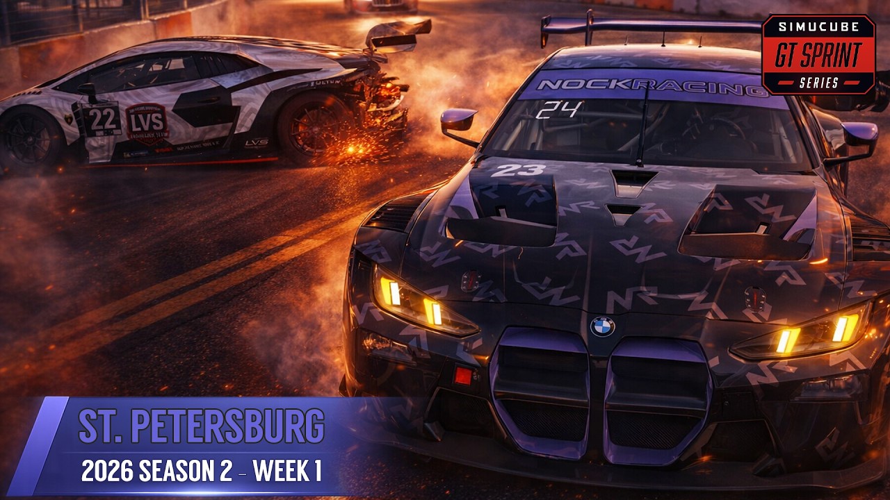 iRacing Сезон 2 2026, Неделя 1 | Серия GT Sprint от Simucube на Гран-при Санкт-Петербурга