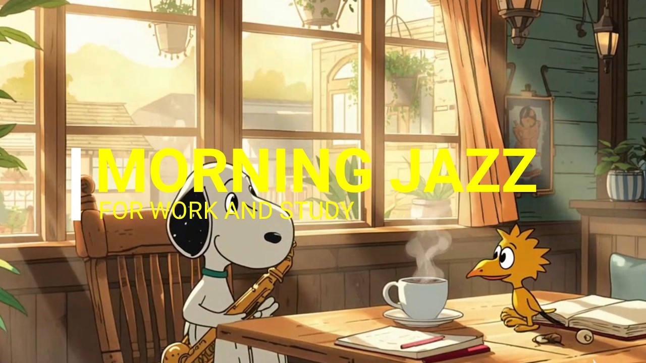Morning Jazz ☀️ Smooth Jazz Music for Work & Study  Relaxing Coffee Shop Ambience