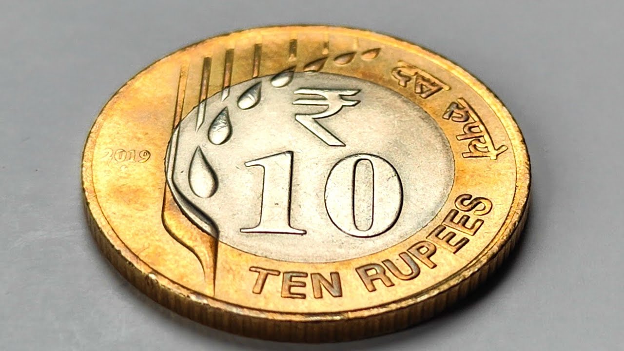 Indian 10 Rupees Coin ll Indian Currency 10 Rupees Coin (2019)