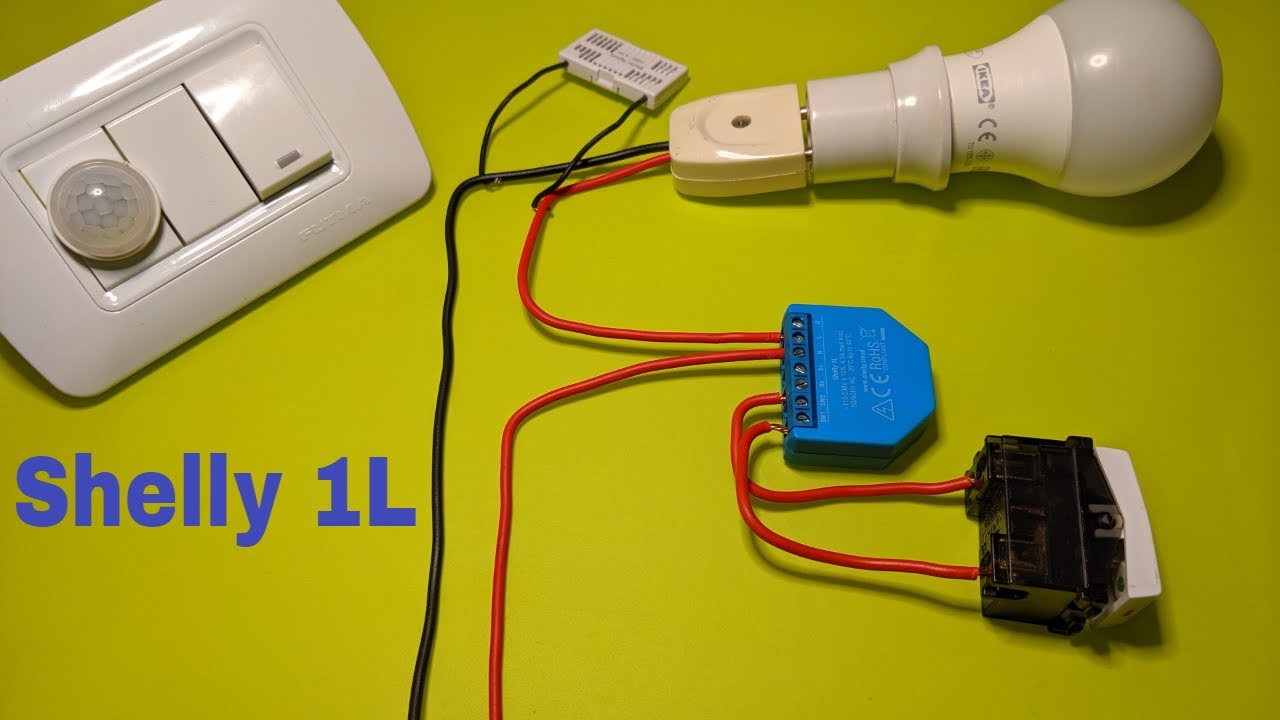 تجربة جهاز شيلي الجديد - Shelly 1L how to wire it