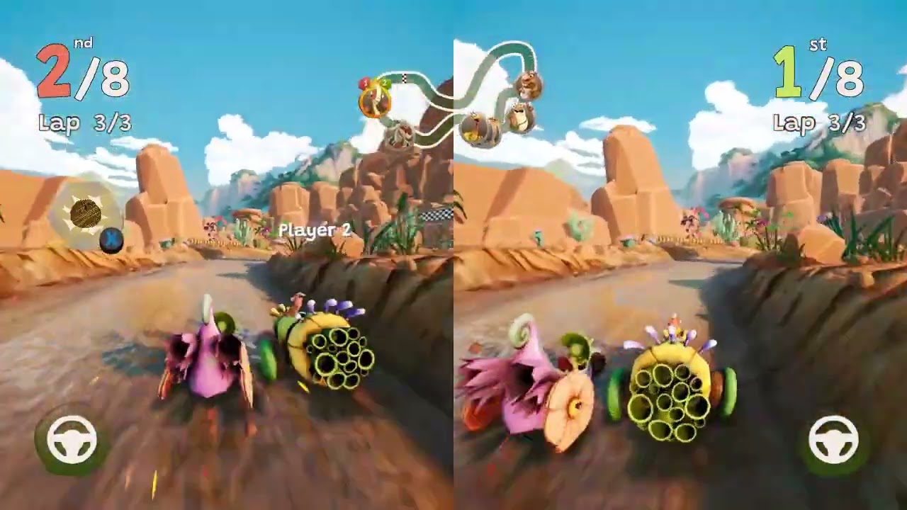 Uncle Angel and Leo Race in Gigantosaurus Dino Kart