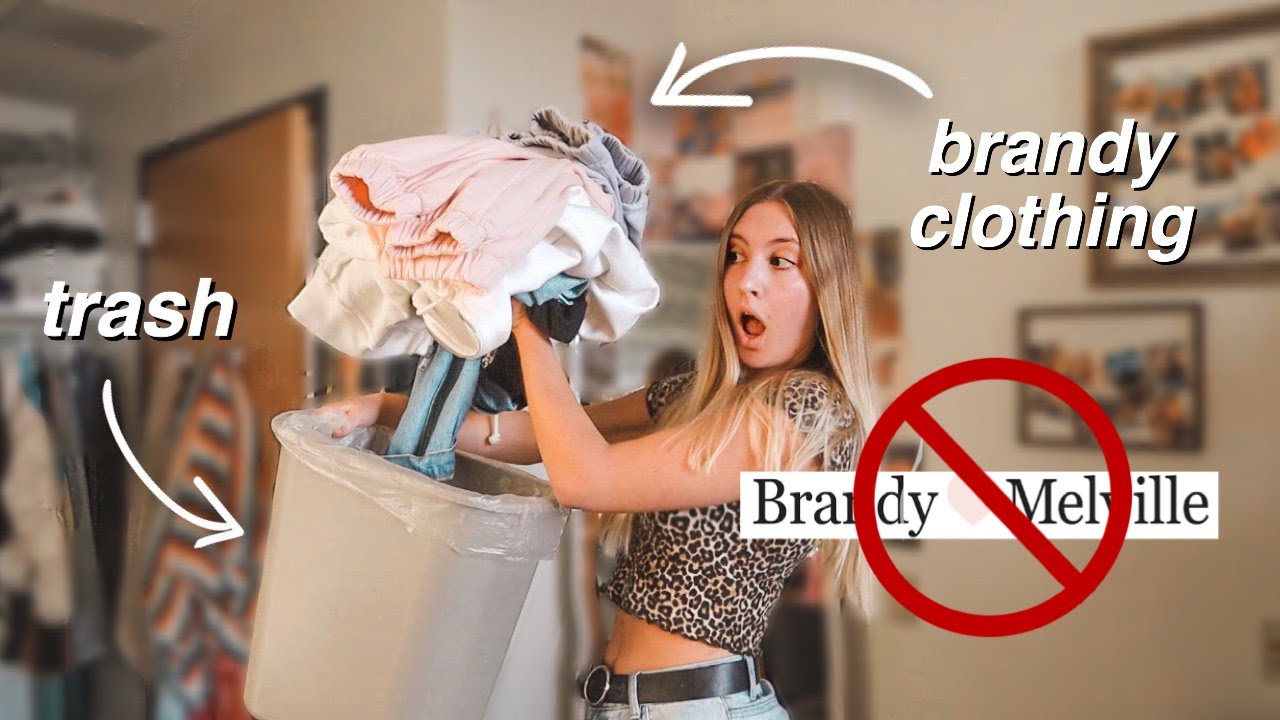 brandy melville sent me dirty and ripped clothes.