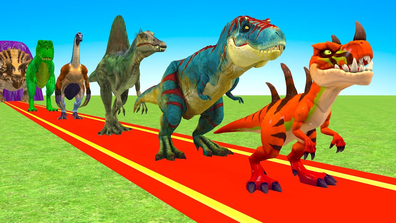 Nice Long Slide Game with Cow Elephant Gorilla Hippopotamus Tiger 3d Animal Game Funny 3d Animals